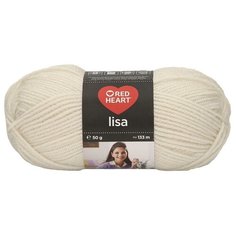 Пряжа Red Heart "Lisa", 10 мотков по 50 грамм, 133 м, цвет: 06964 светло-бежевый (количество товаров в комплекте: 10)