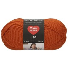 Пряжа Red Heart "Lisa", 10 мотков по 50 грамм, 133 м, цвет: 06963 терракота (количество товаров в комплекте: 10)