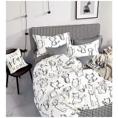 Постельное белье, сатин (100% хлопок) "Всё себе"; VSST-852; Размер:2.0 евро простыня наволочки 70 х 70