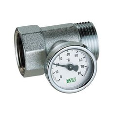 Фитинг резьба муфта с термометром FAR FK 3432 1 1" 1 шт.