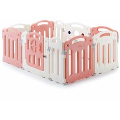 Манеж Unix Line Classic PPCL8 розовый/белый