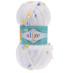 Пряжа для вязания Ализе Baby Flower (94% акрил, 6% полиамид) 5х100г/210м цв.5874 Alize