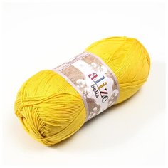 Пряжа ALIZE "Bella 100", 100% хлопок, 360 м*100 г, 488 канарейка