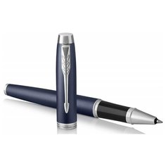 Ручка роллер Parker IM Core T321 1931661 Matte Blue CT F черные чернила подар. кор.