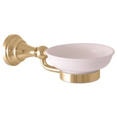 Мыльница фаянсовая с настенным держателем, цвет золото, RAV-SLEZAK, MKA0300Z