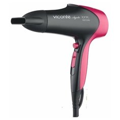 Фен Viconte VC-3746, черный/малиновый