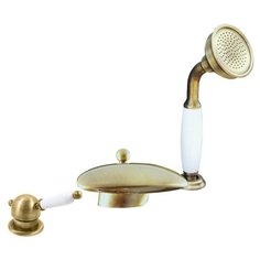 Смеситель RAV Slezаk Labe для ванной на 3 отверстия, переключатель керамический бронза