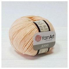 Пряжа Yarn art "Jeans", цвет: 73 нежный персик, 160 м, 50 грамм (10 мотков) (количество товаров в комплекте: 10)
