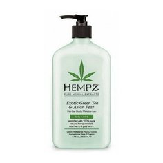 Hempz Молочко увлажняющее для тела, зеленый чай и груша / Exotic Green Tea & Asian Pear Herbal 500 мл