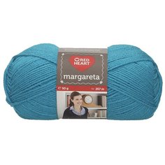 Пряжа "Red Heart. Margareta", 275 м, 10 мотков по 50 г, цвет: 01193 бирюзовый (количество товаров в комплекте: 10)