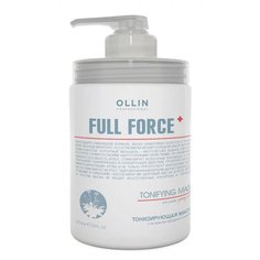 OLLIN Professional Full Force Тонизирующая маска с экстрактом пурпурного женьшеня для волос и кожи головы, 650 мл, бутылка