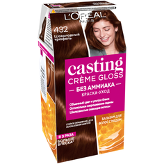 LOreal Paris Casting Creme Gloss стойкая краска-уход для волос, 432 шоколадный трюфель