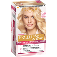 LOreal Paris Excellence стойкая крем-краска для волос, 10.21 светло-светло русый перламутровый осветляющий