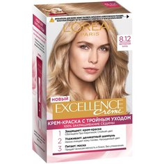 LOreal Paris Excellence стойкая крем-краска для волос, 8.12 мистический блонд