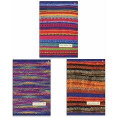 Тетрадь А4, 96 л альт, скоба, клетка, гибридный лак, "модный свитер" (3 вида), 7-96-518