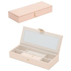 Кожаная шкатулка для украшений из коллекции "Palermo" с множеством ячеек Wolf