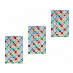 Набор кухонных полотенец "Мари Санна" рогожка 3 штуки, Мозаика голубая 35х60; Размер: 35х60 Ночь Нежна