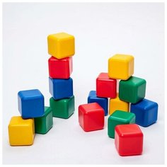 Набор цветных кубиков, 16 штук, 12 х 12 см Solomon