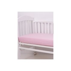 Топотушки Простыня на резинке 120 х 60 см розовый