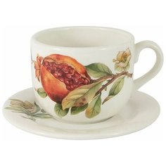 Чашка с блюдцем Гранат без инд.упаковки Julia Vysotskaya JV3-933TP-30057