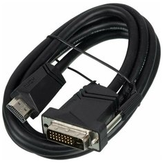 Кабель видео Hama H-122130 DVI- D(m)/HDMI (m) 1.5м, черный (00122130)