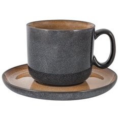 Чашка с блюдцем Mercury, бежевый, 0,3 л Home & Style