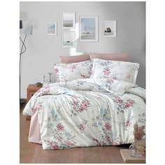 Постельное белье "DO&CO" сатин DELUX; LEENA пудра; Размер: Евро