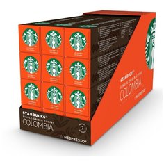 STARBUCKS Single-Origin Coffee Colombia, кофе в капсулах для системы Nespresso, средняя обжарка, короб по 12 шт