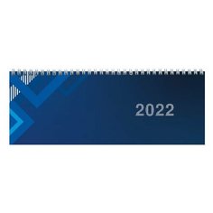 Планинг датированный 2022 (285х112 мм), STAFF, гребень, картонная обложка, 60 л., "Однотонный", 113355