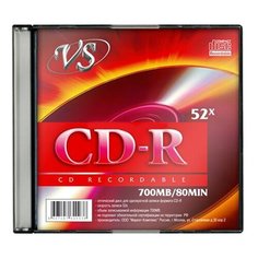 Диск CD-R VS 700 Mb 52x 1 шт. slim case