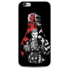 Силиконовый чехол "Черная лампочка" на Apple iPhone 6S / Айфон 6S Case Place