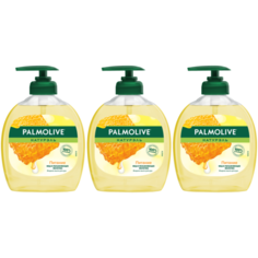 Мыло жидкое Palmolive Натурэль Питание Мед и увлажняющее молочко, 3 шт., 300 мл