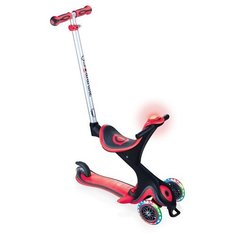 Детский самокат-беговел GLOBBER Go Up Comfort Play Lights, красный