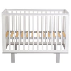 Кроватка детская POLINI KIDS SIMPLE 340, белый-серый
