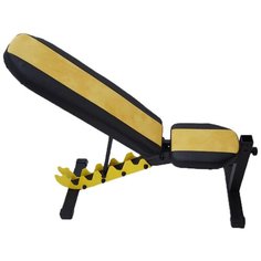 Скамья SportLim Orion 100509/100469 черный/желтый