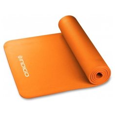 Коврик для йоги Indigo IN104, 173х61х1 см оранжевый однотонный