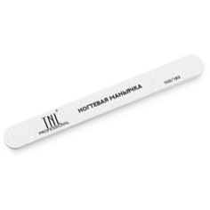 TNL PROFESSIONAL TNL, пилка для ногтей узкая с надписью "ногтевая маньячка" (100/180)