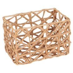 Доляна Корзина для хранения Паутинка 8 х 12,5 х 8 см коричневый