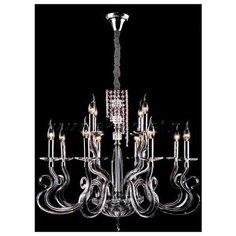 Люстра подвесная Bogates 200/8+4 Strotskis хрусталь