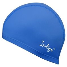 Шапочка для плавания ткань прорезиненная с PU пропиткой INDIGO IN048 Синий