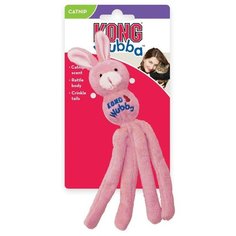 KONG игрушка для кошек "Вубба - кролик" 20 см с кошачьей мятой цвета в ассортименте WC52E