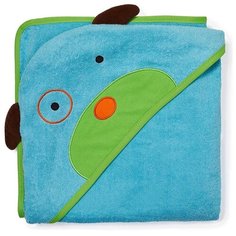 SKIP HOP Полотенце с капюшоном Zoo Hooded Towel Dog (Собачка) банное 86х86 см голубой