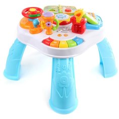 Интерактивная развивающая игрушка Digo Умная парта, белый/голубой/оранжевый