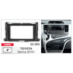 Carav 22-202 | 9" переходная рамка Toyota Sienna 2010-2014