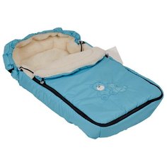 Конверт зимний меховой Polini kids "Плюшевые мишки", голубой