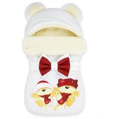 Конверт "Мишка" принт "Winter Bears" Red Меховой Зима, арт. CHM-25215- Z Cherry Mom