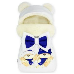 Конверт "Мишка" принт "Winter Bears" Blue Меховой Зима , арт. CHM-25404-Z Cherry Mom