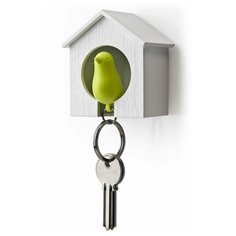 Держатель для ключей sparrow белый-зеленый Qualy