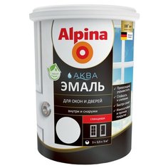 Alpina Аква Эмаль для окон и дверей 0,9 л