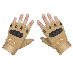 Oakley(США) Тактические перчатки беспалые (песочные), L (обхват кисти 19-20 см)